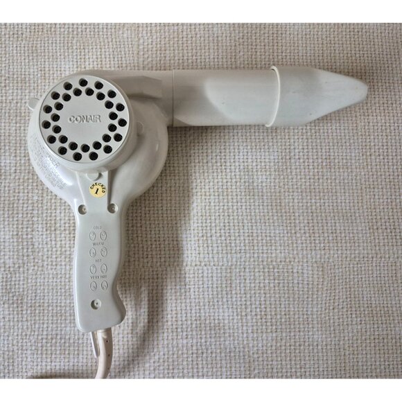 Vintage Tan1980s Conair Pro Style1250w Model 085D  Hairdryer Blow Dryer Works - Picture 7 of 9